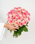 Pink & White Rose - Paloma - Laflora.ae