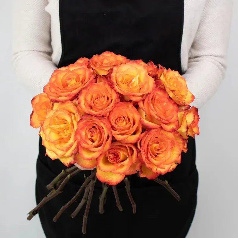 Rose - High & Magic Yellow and Red (25 Stems) - Laflora.ae