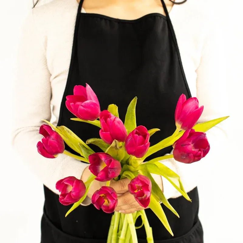 Tulips - Flushed Berry Pink (10 Stems) - Laflora.ae