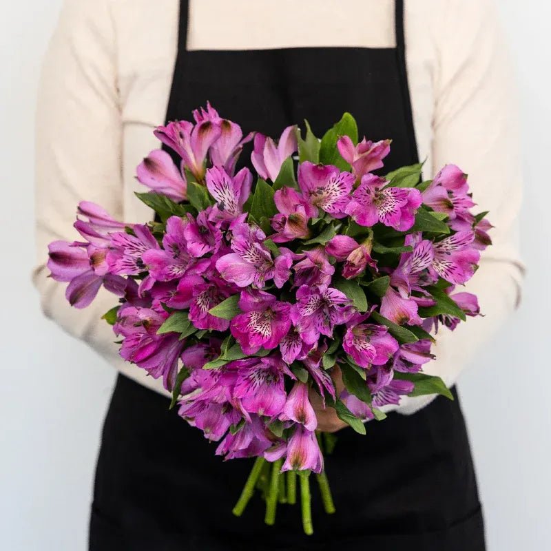Purple Alstroemeria (Bunch) - Laflora.ae