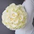 Rose - Mondial White (20 Stems) - Laflora.ae
