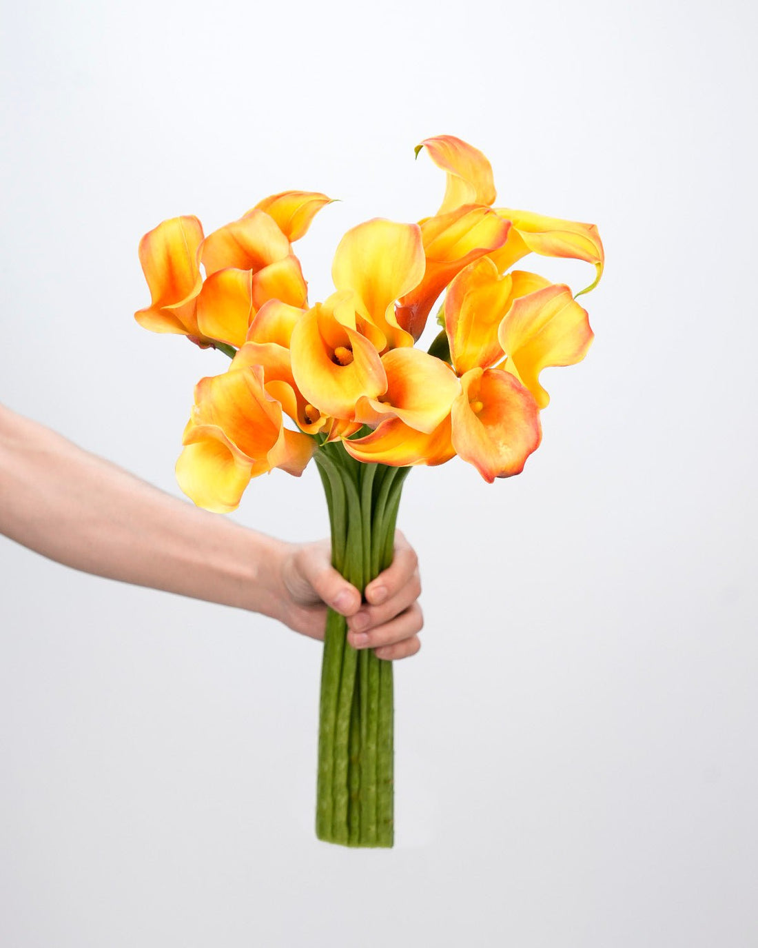 Calla Lily Orange - (10 Stems) - Laflora.ae