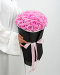 Blushing Pink Roses Bouquet - Laflora.ae