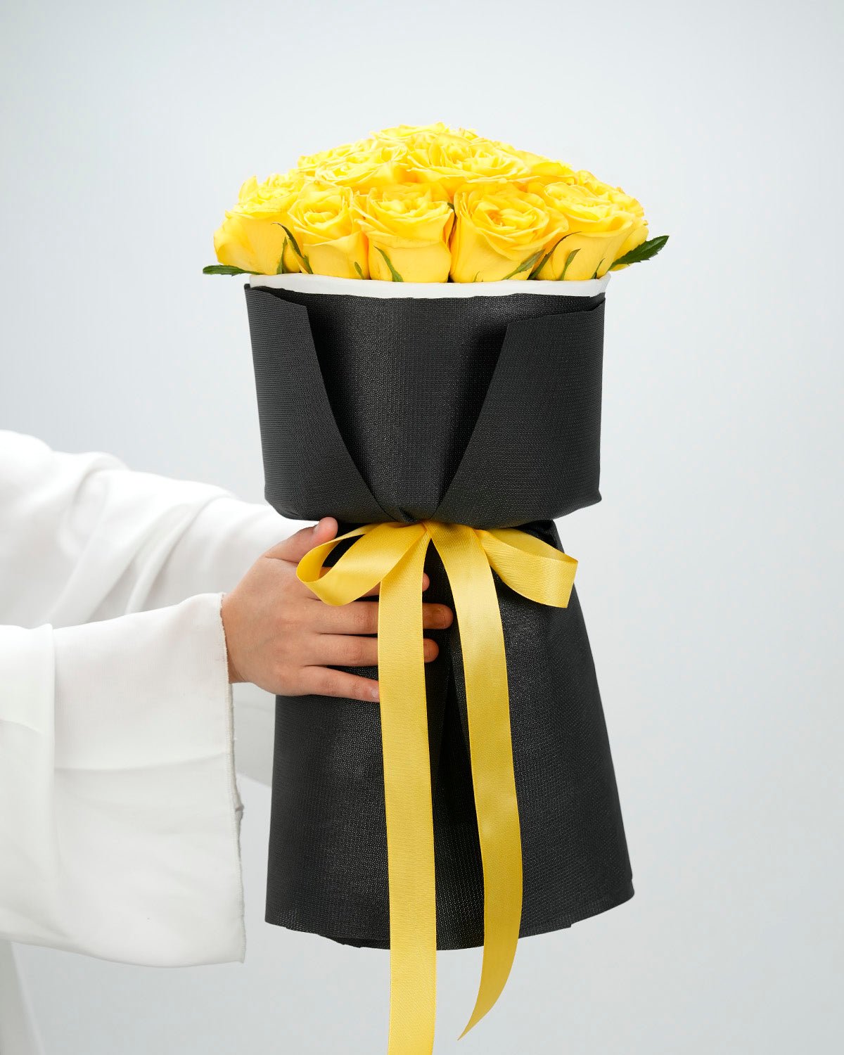 Sunrise Yellow Roses Bouquet - Laflora.ae