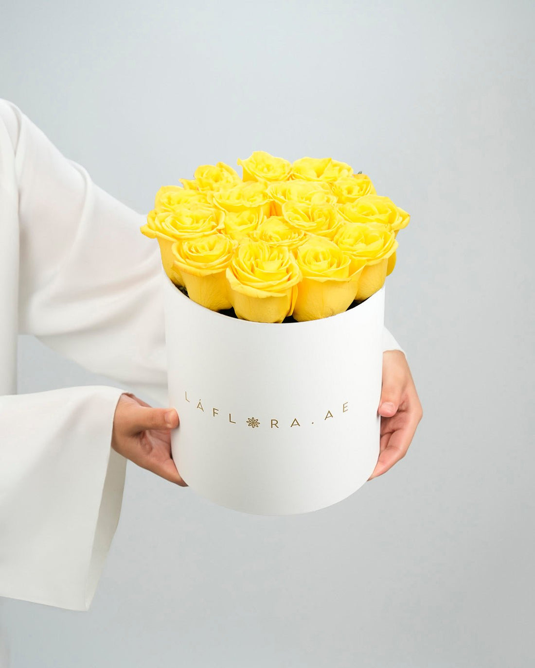 Yellow Roses Box - Laflora.ae