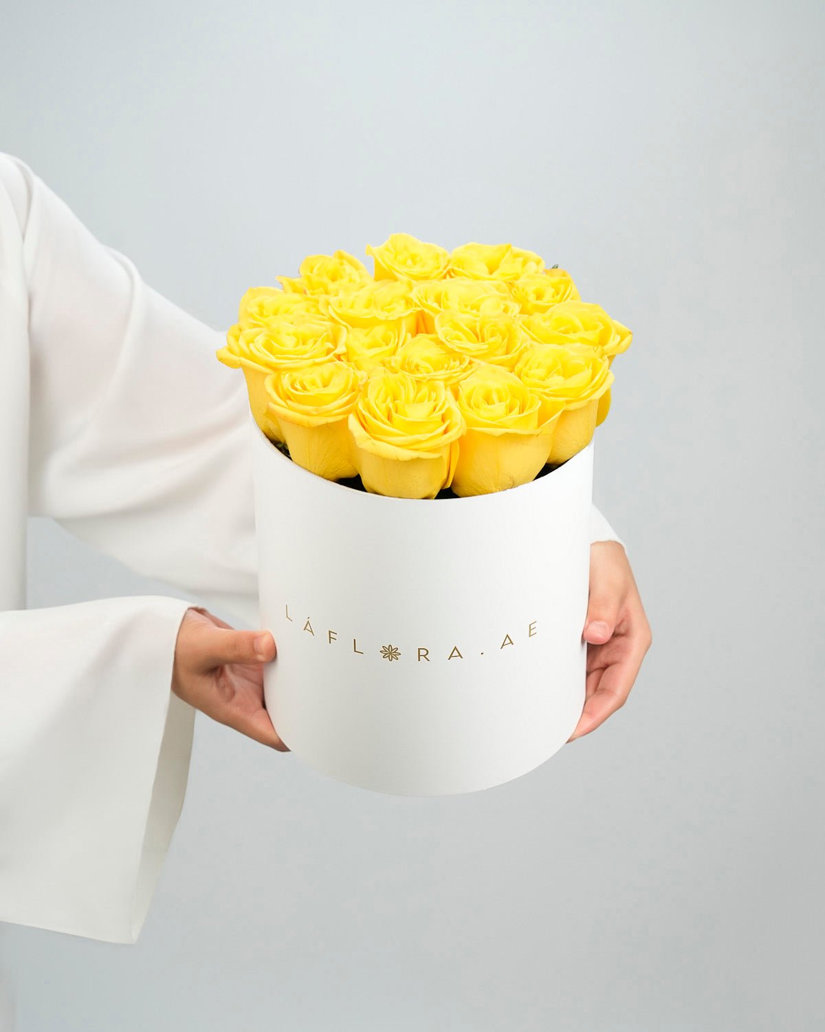Yellow Roses Box - Laflora.ae