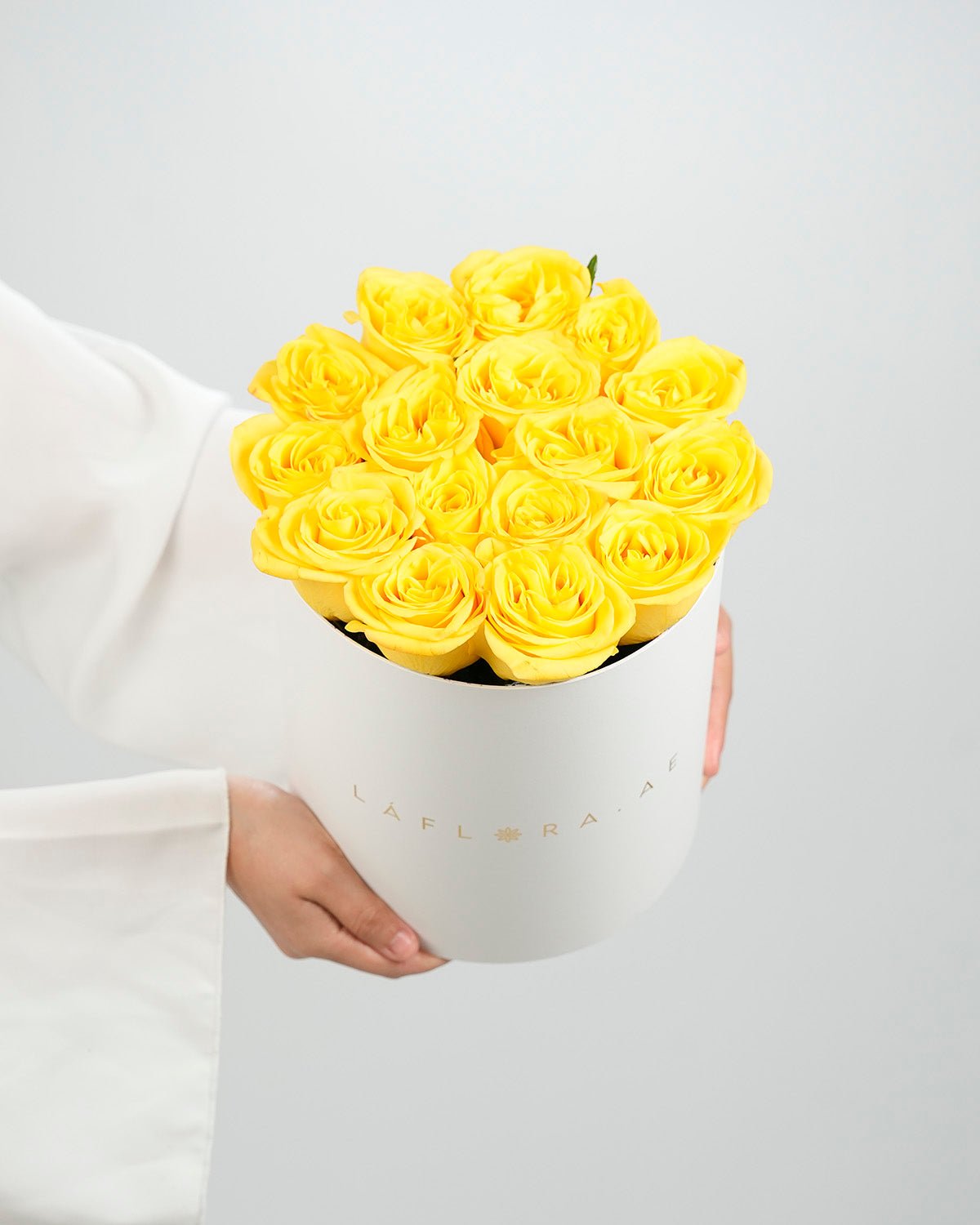 Yellow Roses Box - Laflora.ae