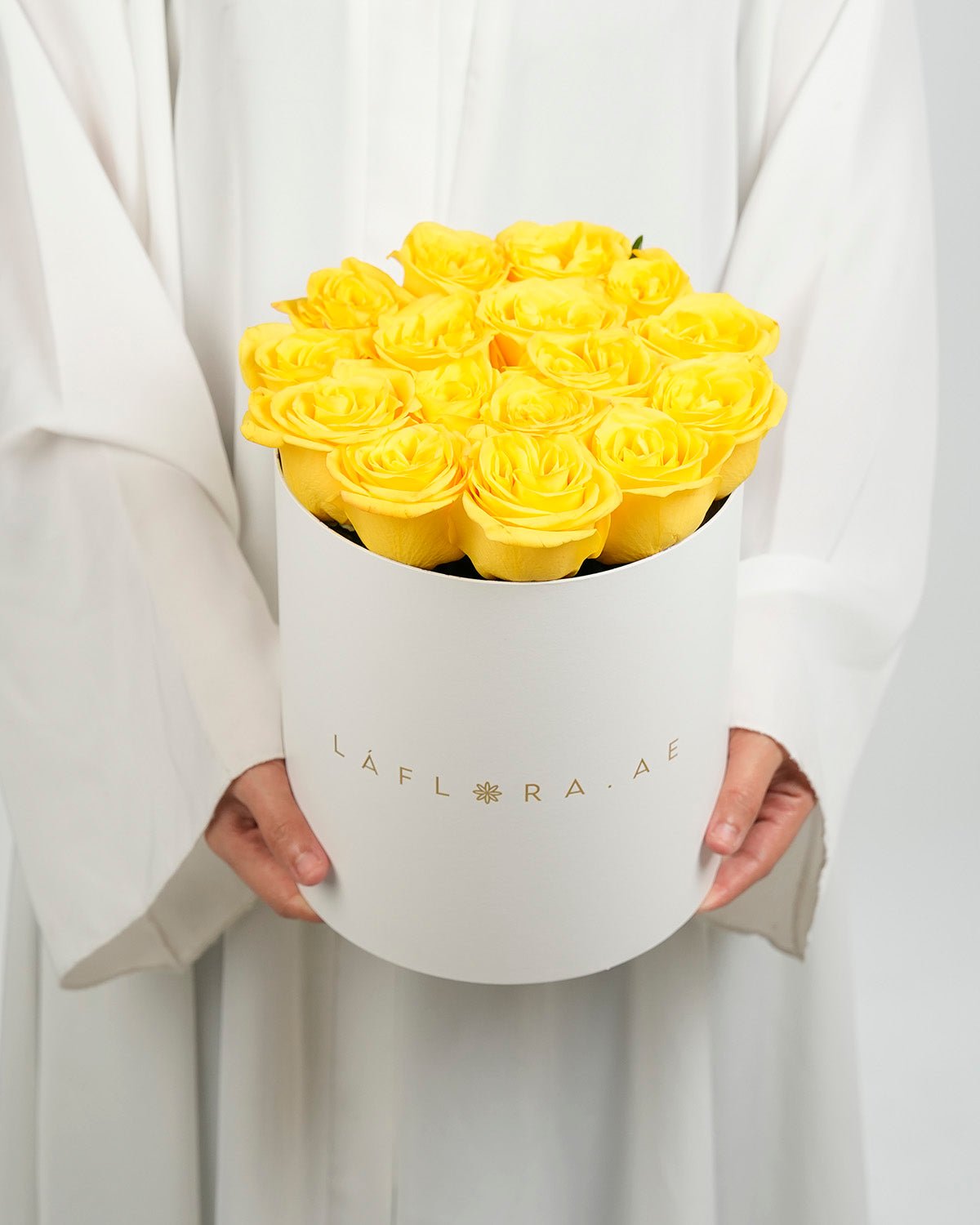 Yellow Roses Box - Laflora.ae