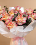 Blushing Radiance Bouquet - Laflora.ae