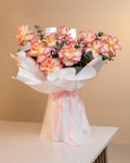 Blushing Radiance Bouquet - Laflora.ae
