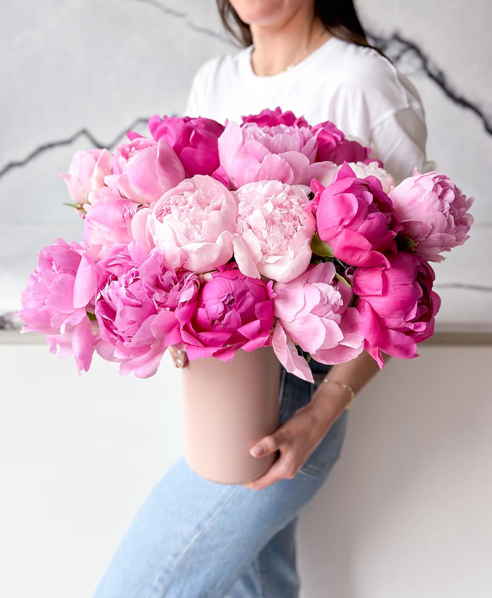 Pink Peonies Mix - Laflora.ae