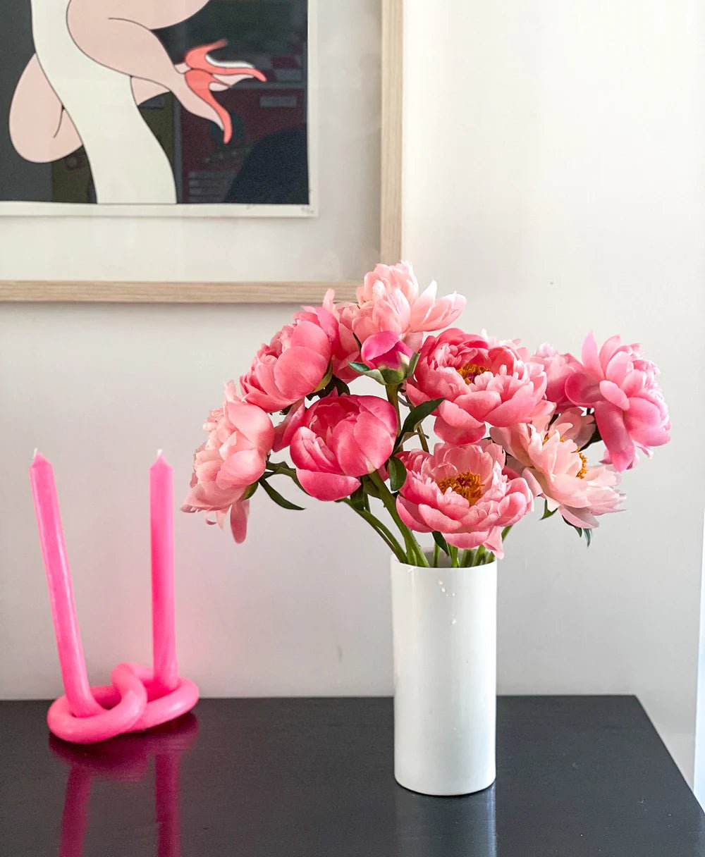 Coral Flamingo Peonies - Laflora.ae