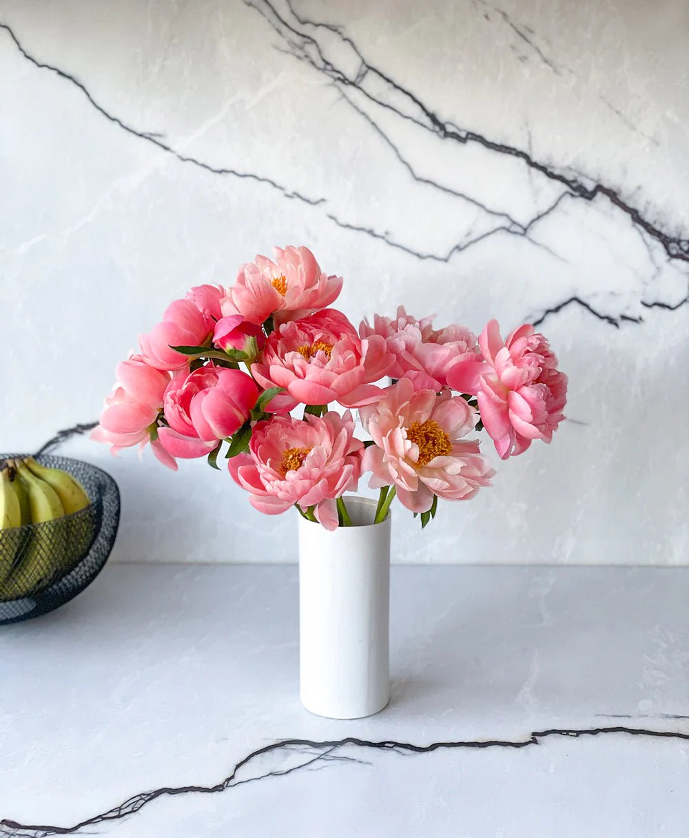 Coral Flamingo Peonies - Laflora.ae