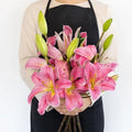 Lily - Tarango Watermelon Pink Oriental (10 Stems) - Laflora.ae