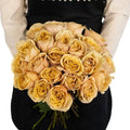 Garden Rose - Mustard (12 Stems) - Laflora.ae