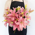 Lily - Light Pink Asiatic (10 Stems) - Laflora.ae