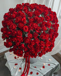 Darcey Red Rose Flowers Box - Laflora.ae