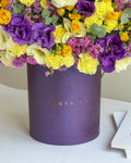 Purple Glow Flower Box - Laflora.ae