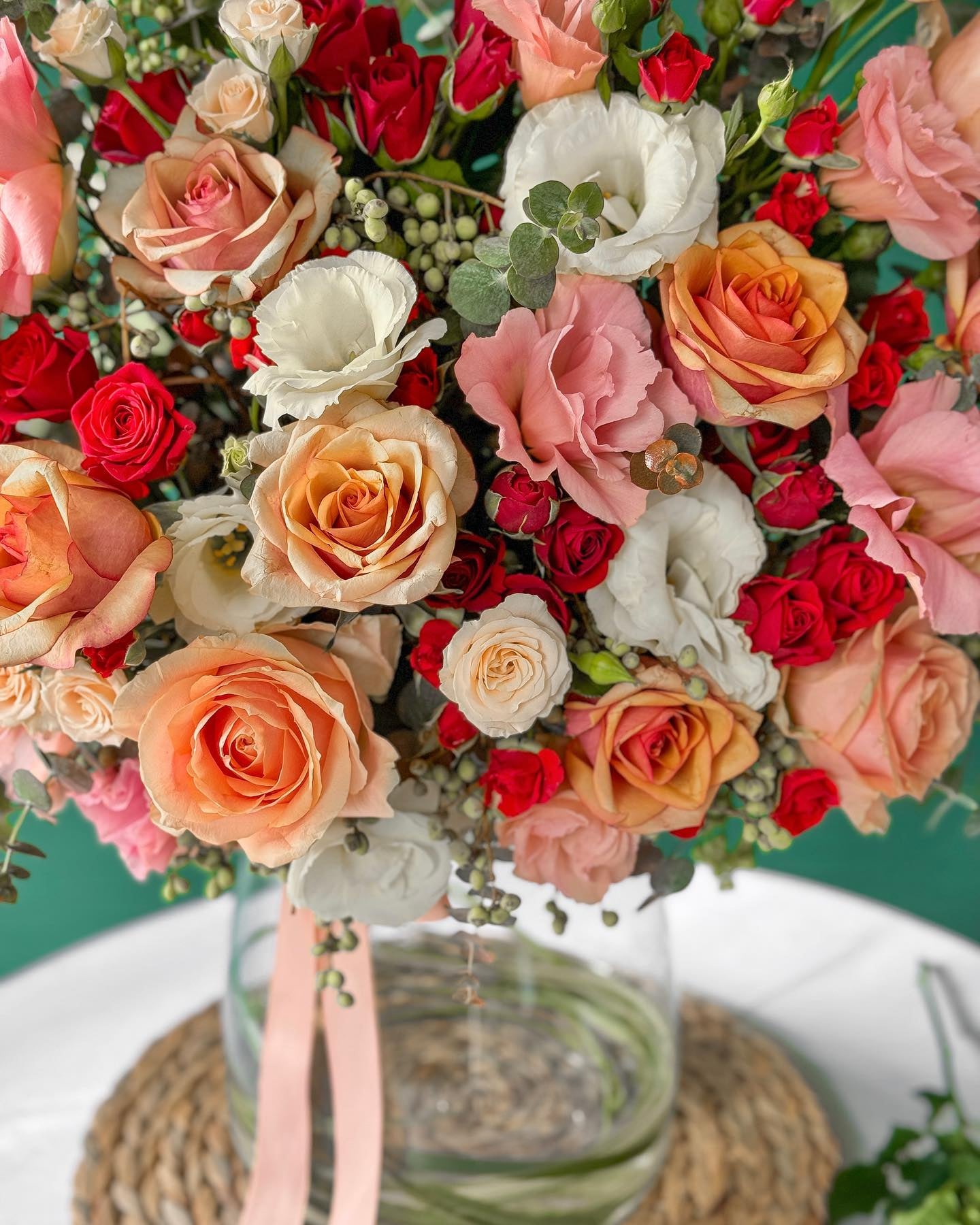 Autumn Glow Flowers Vase - Laflora.ae