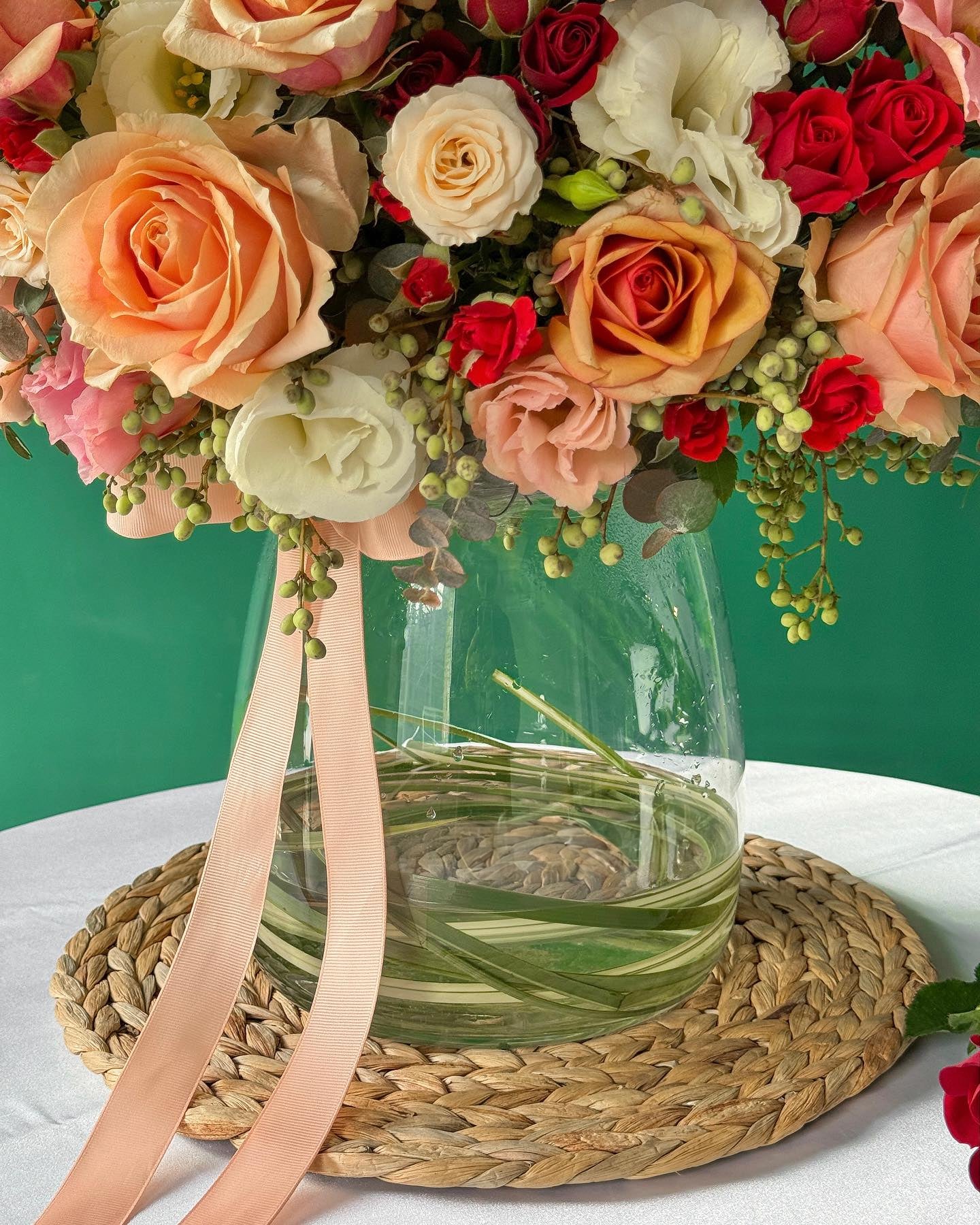 Autumn Glow Flowers Vase - Laflora.ae