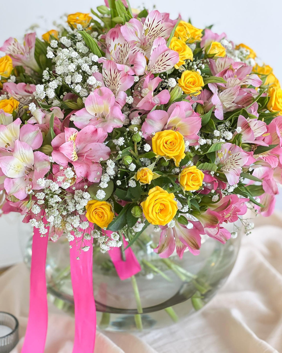 Spring Melody Flowers Vase - Laflora.ae