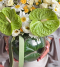 Verdant Radiance Flowers Vase - Laflora.ae