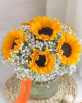 Sunshine Bloom Flowers Vase - Laflora.ae