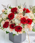 Rouge Elegance Flower Box - Laflora.ae