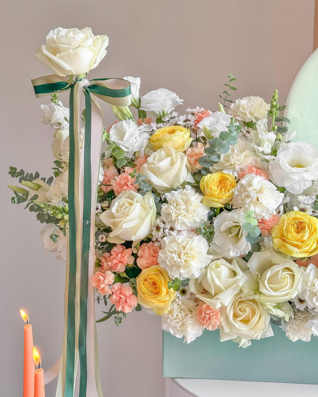 Emerald Flower Box - Laflora.ae