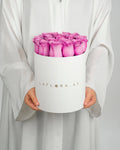 Purple Roses Box - Laflora.ae