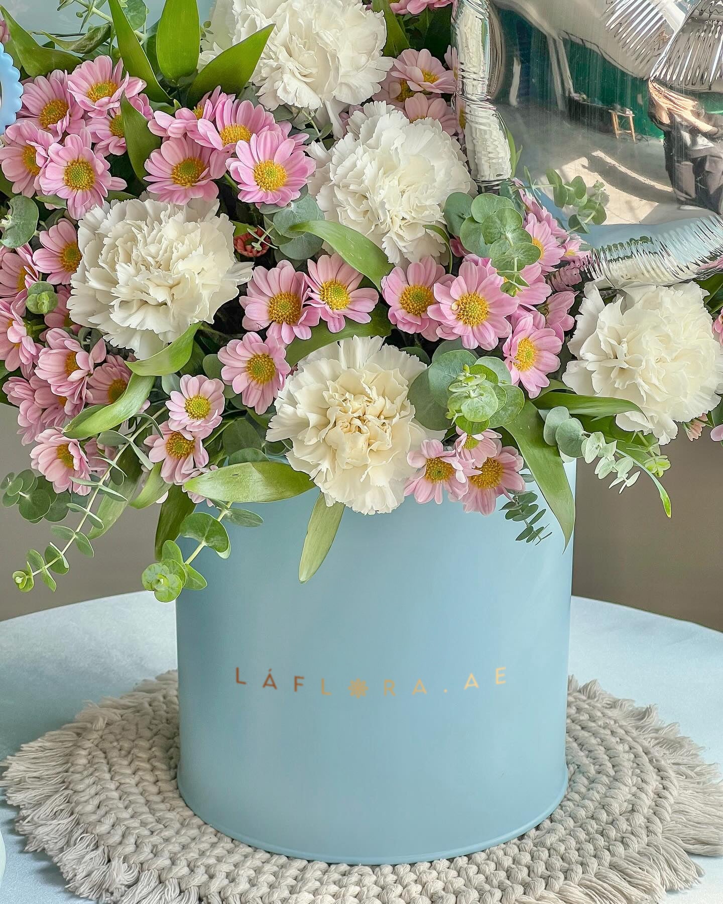 Baby Boy Flower Box - Laflora.ae