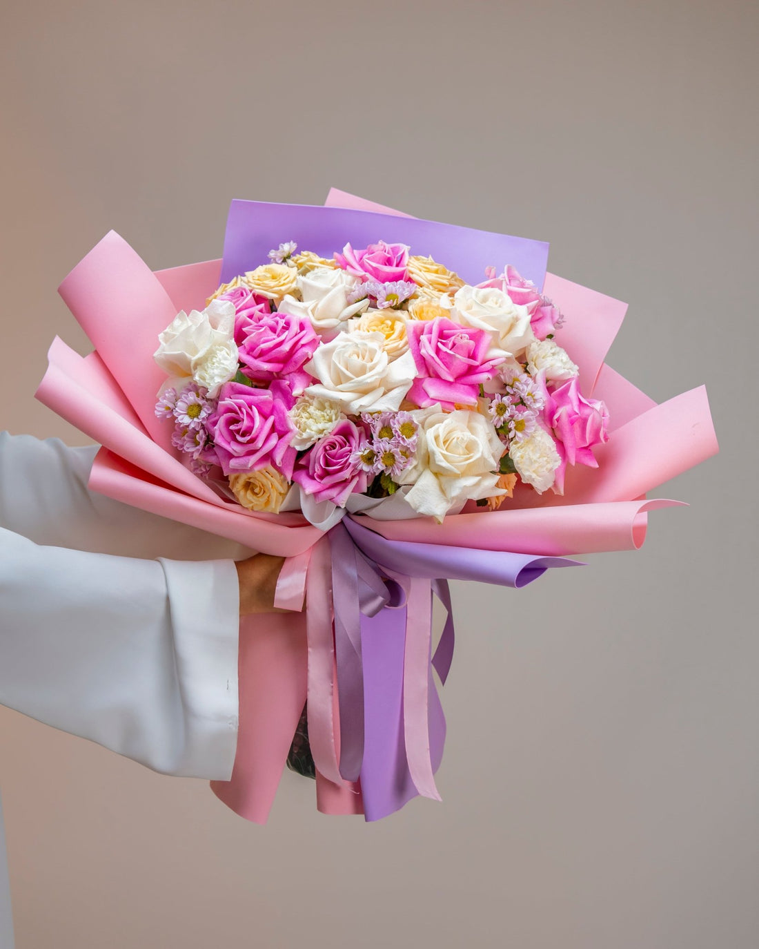 Blushing Beauty Bouquet - Laflora.ae