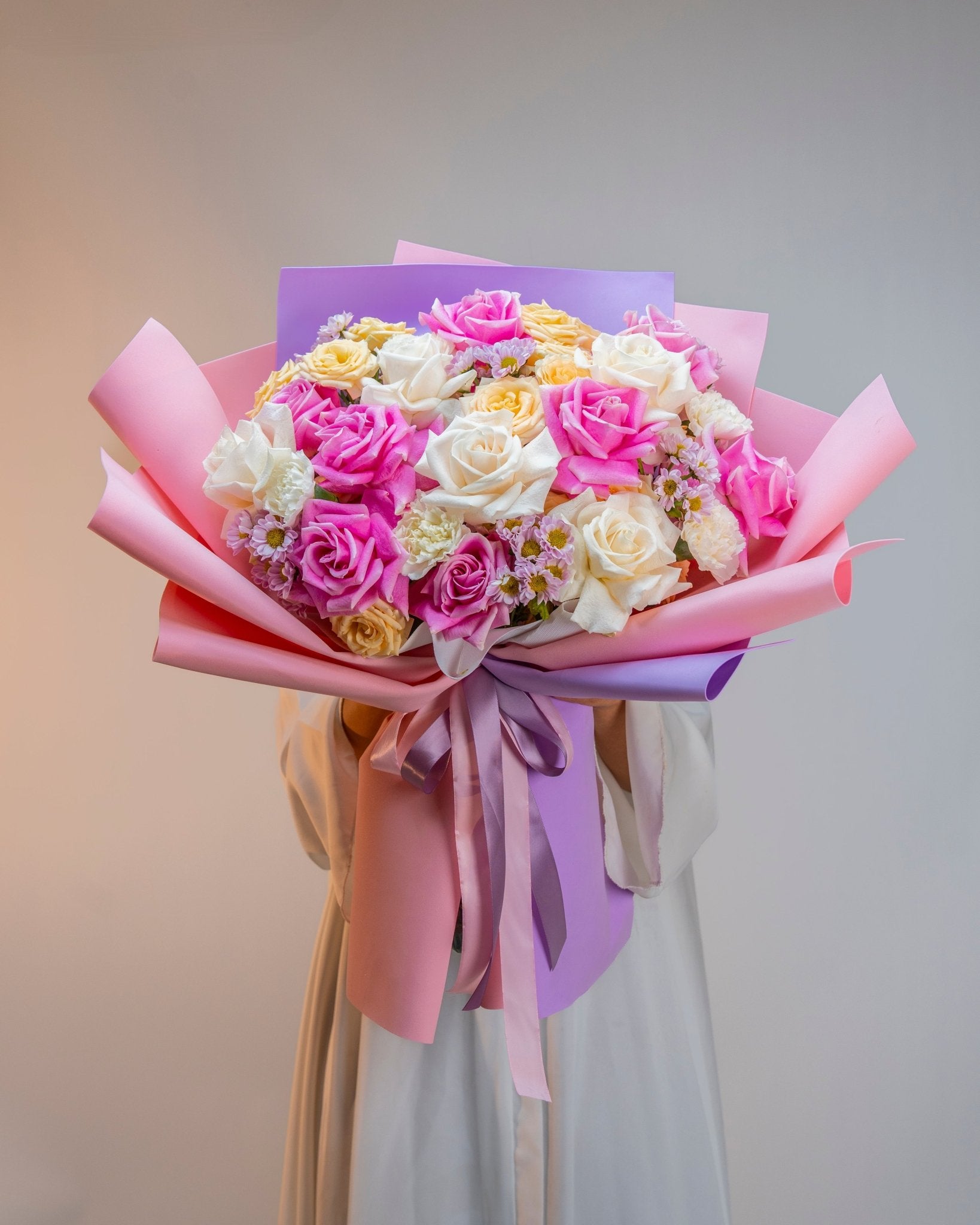 Blushing Beauty Bouquet - Laflora.ae