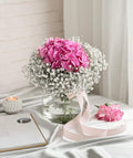 Graceful Hydrangea Flowers Vase - Laflora.ae
