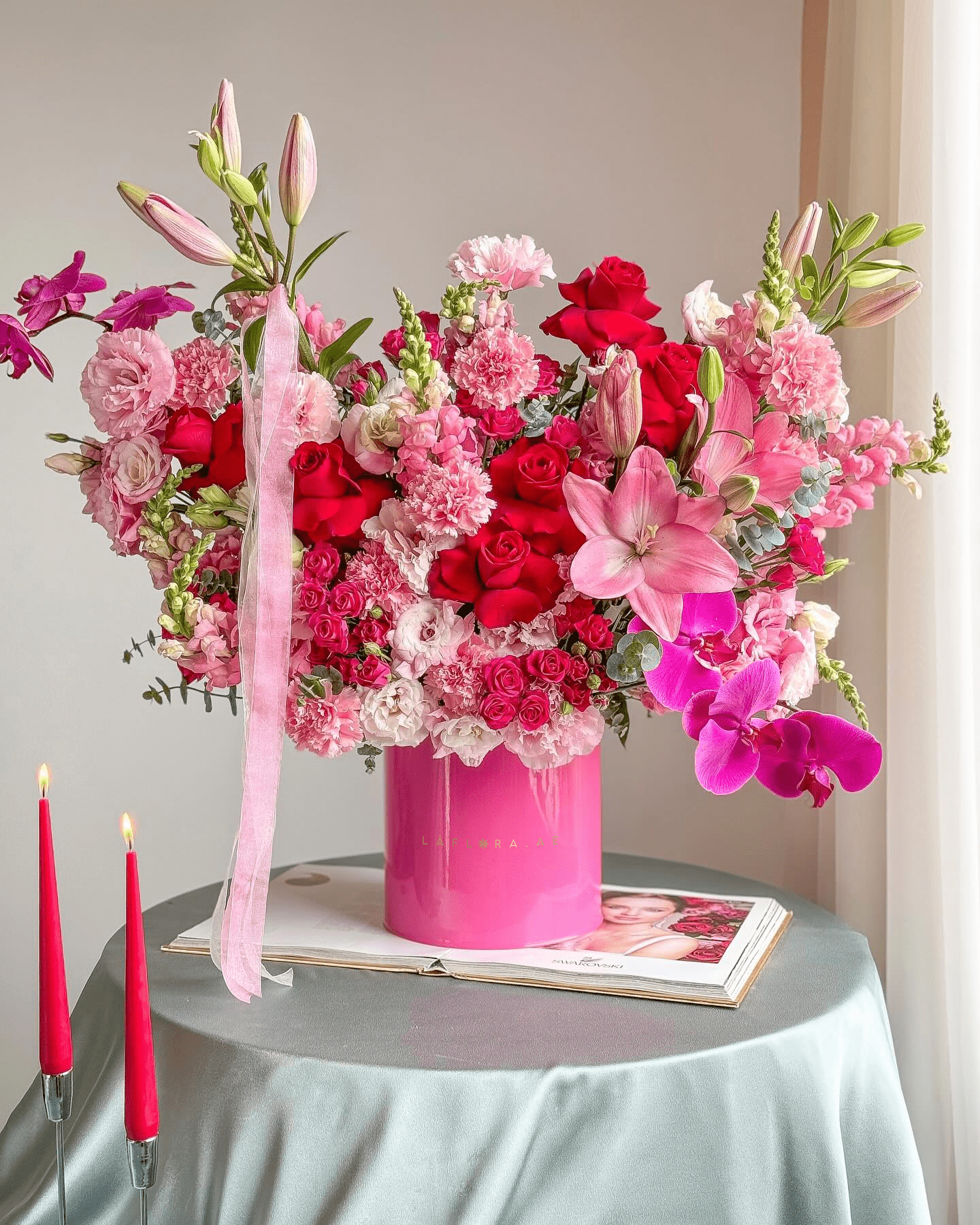 Blooming Flowers Box - Laflora.ae