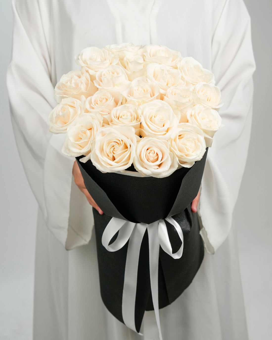 Serenity White Roses Bouquet
