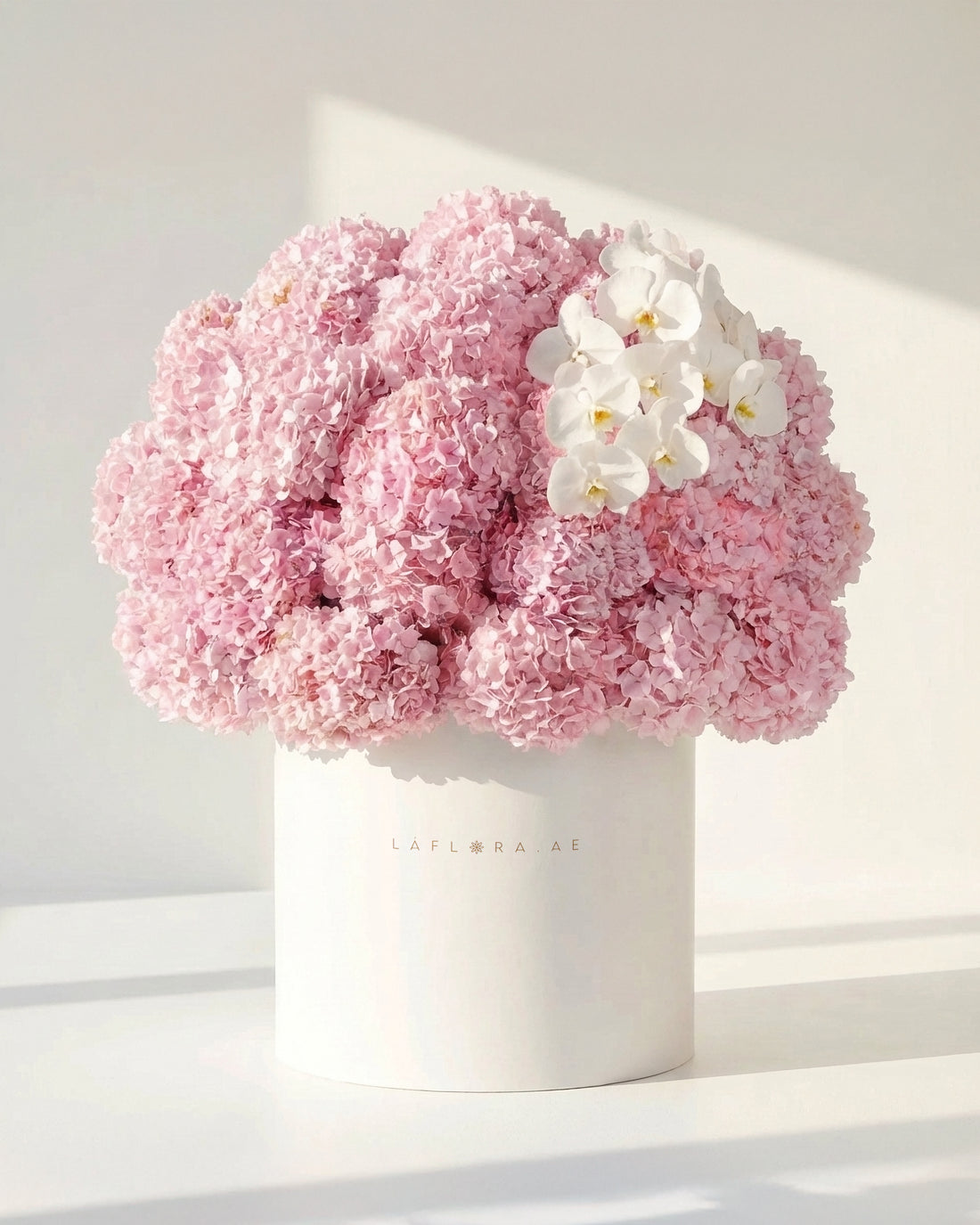 Luxury Light Pink Hydrangea Box