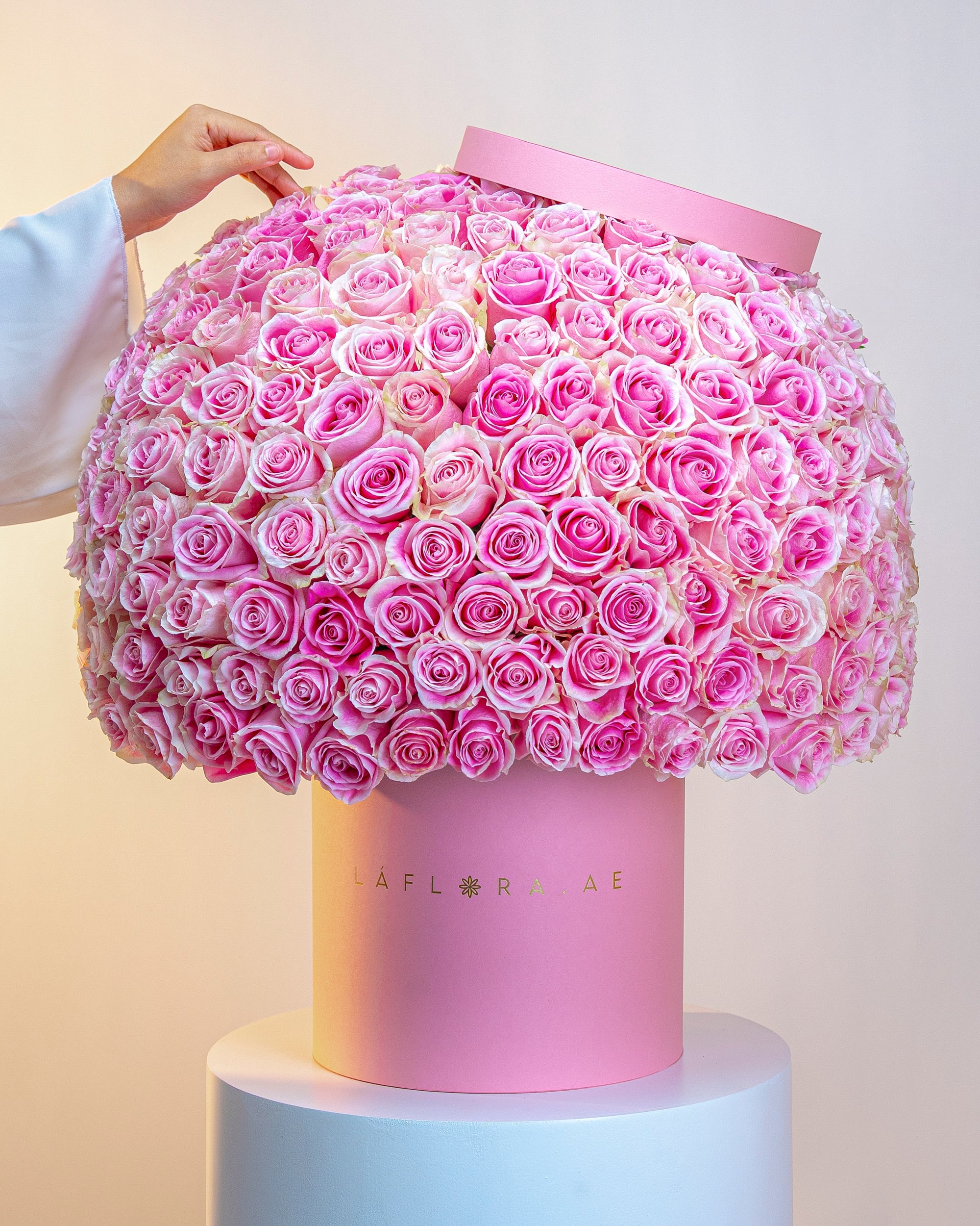 Luxury Pink Roses Box