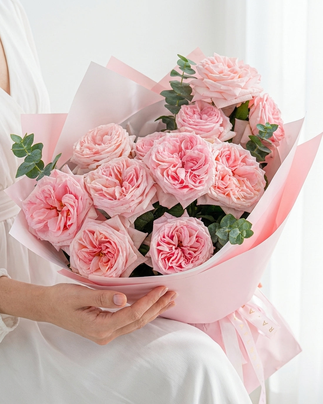 Pink Ohara Roses Bouquet