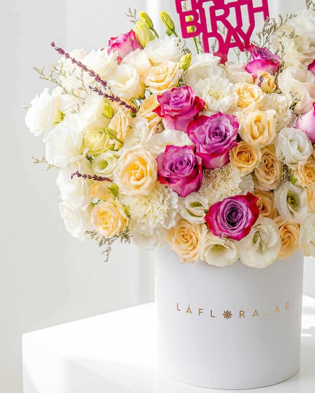 Blush Birthday Flowers Box