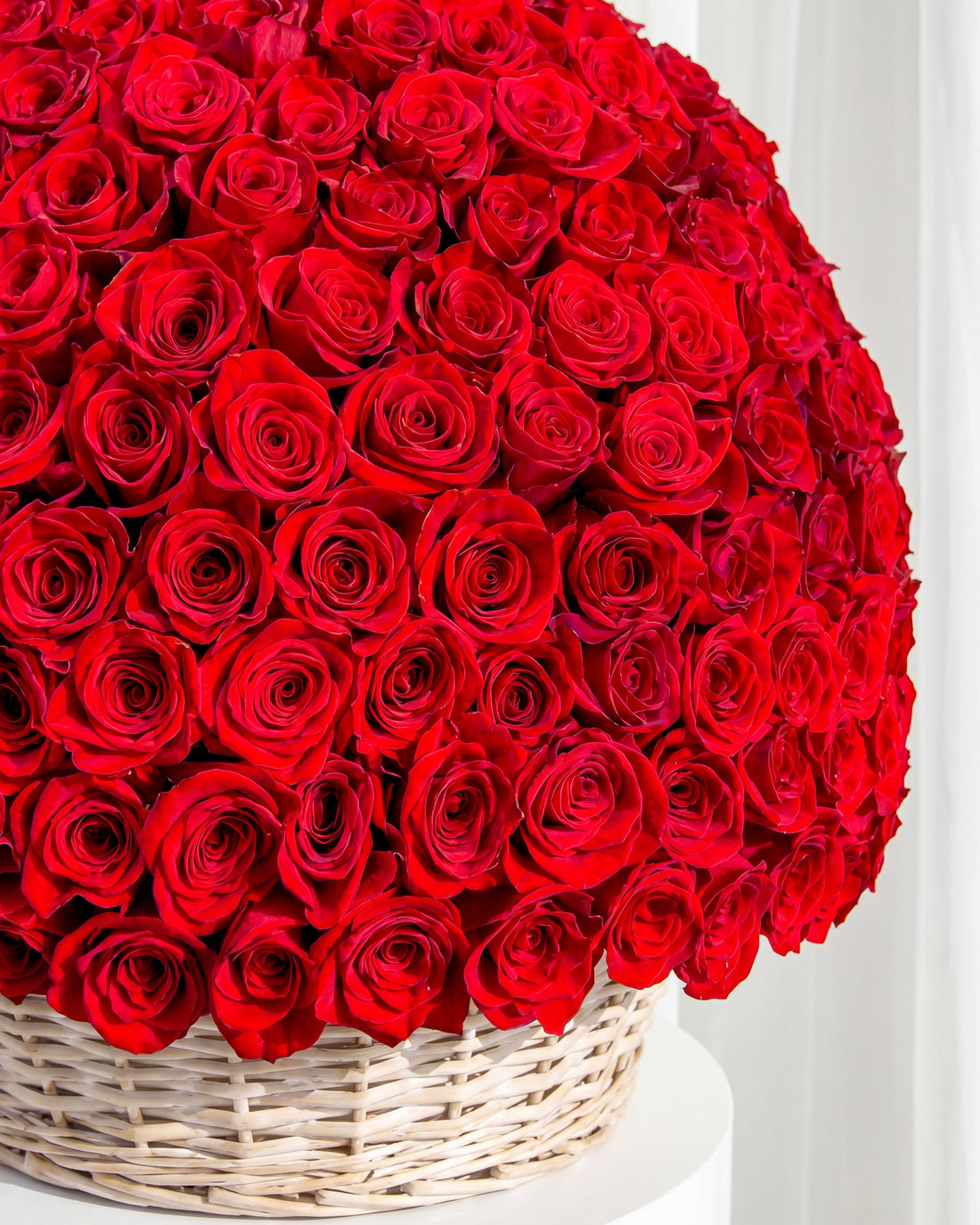 Luxury Red Roses Basket
