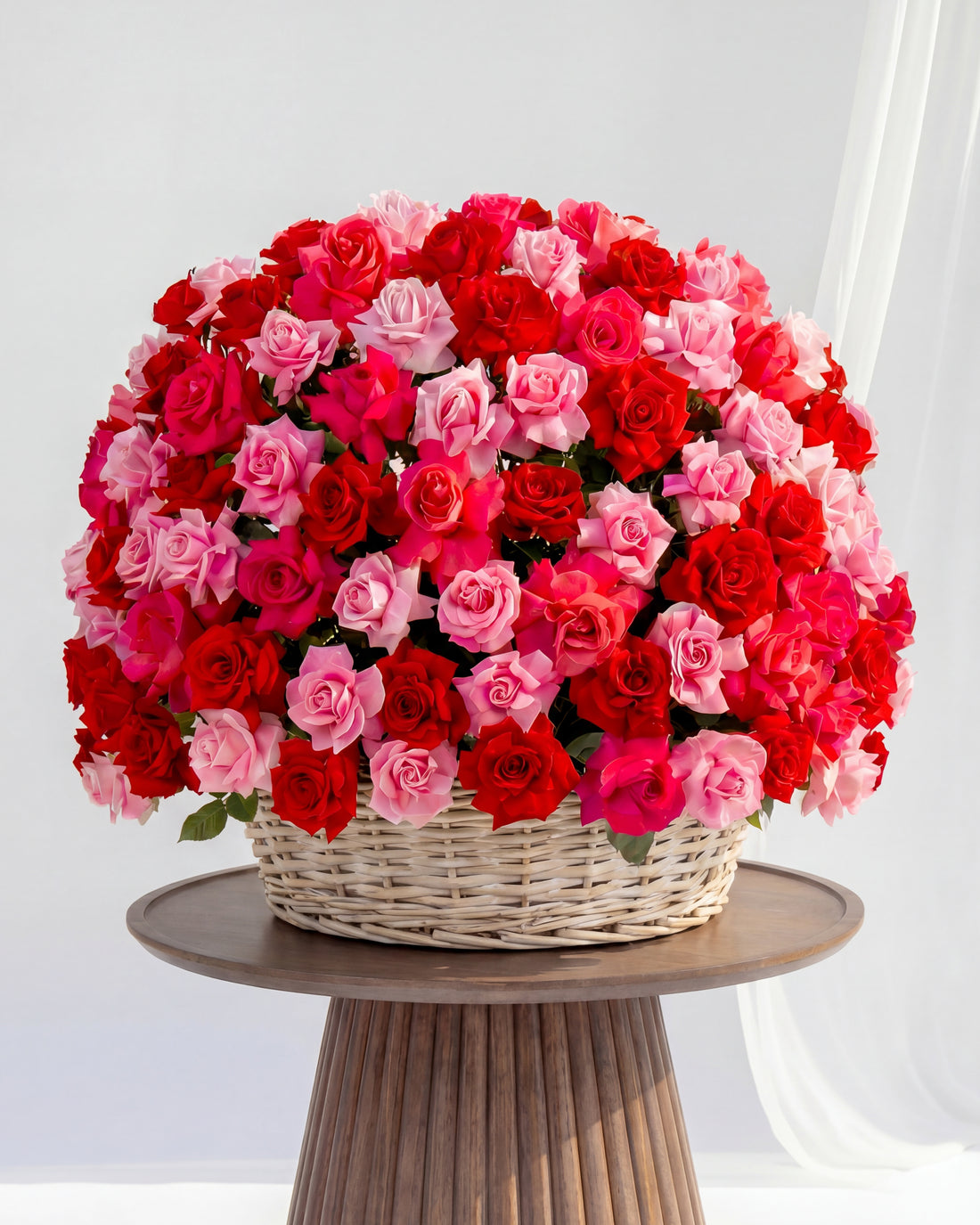 Luxury French Roses Basket