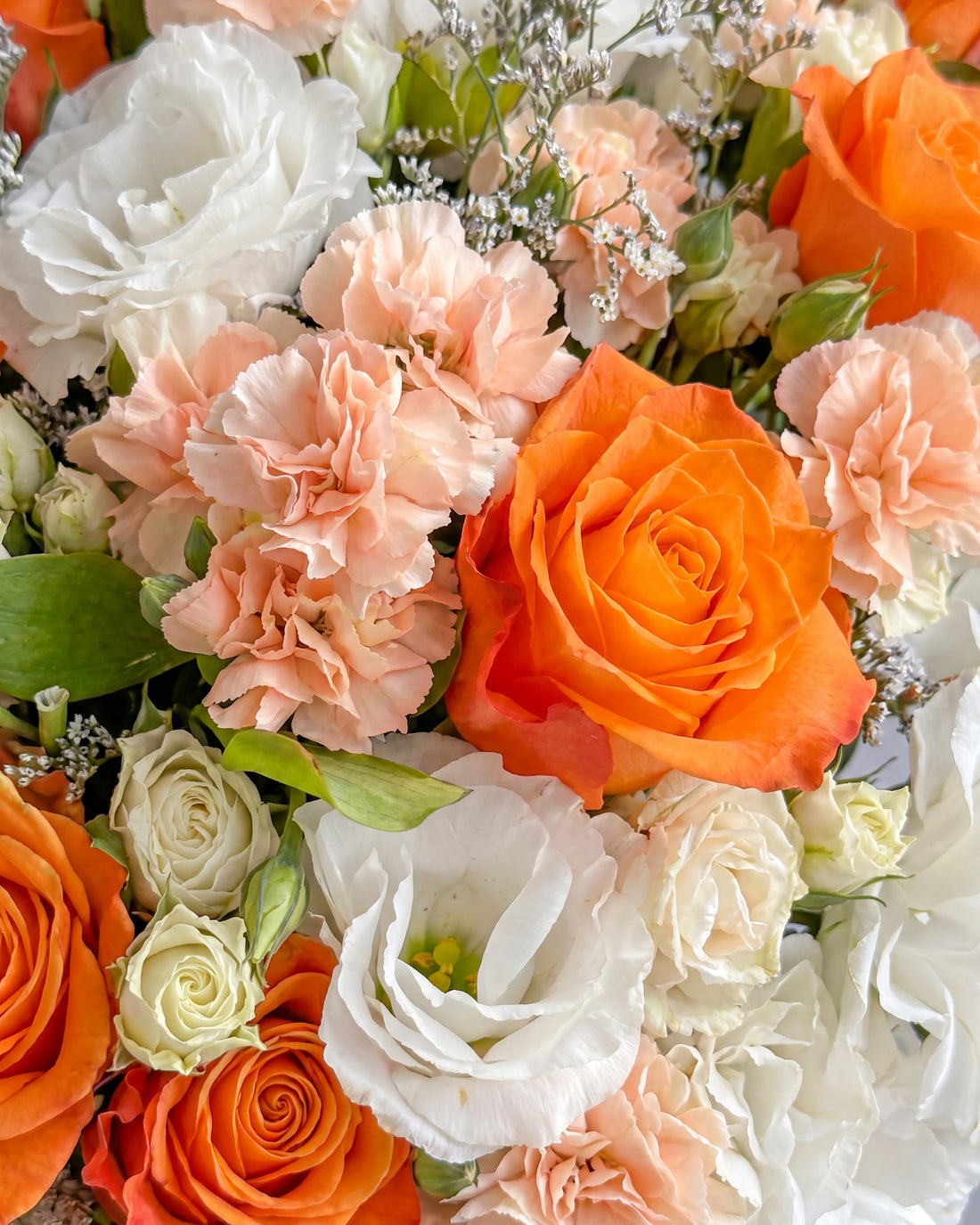 Orange & White Flower Box