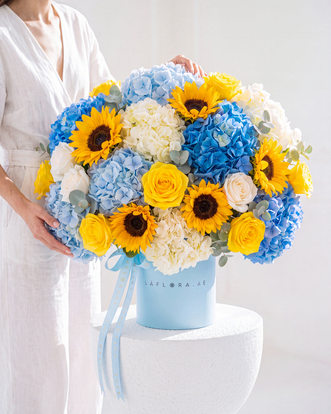 Royal Sunflower Hydrangea Box