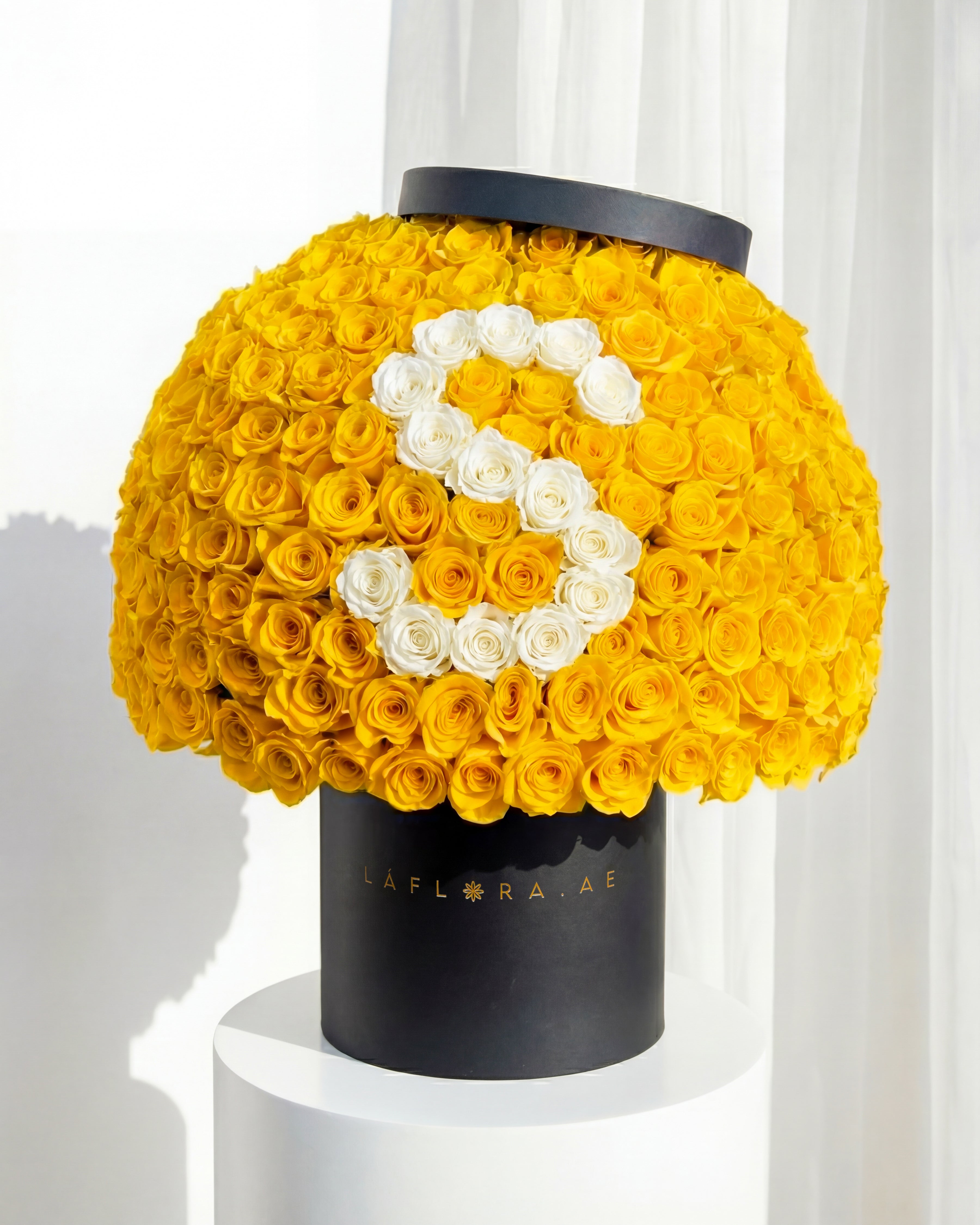 Luxury Letter Yellow Roses Box