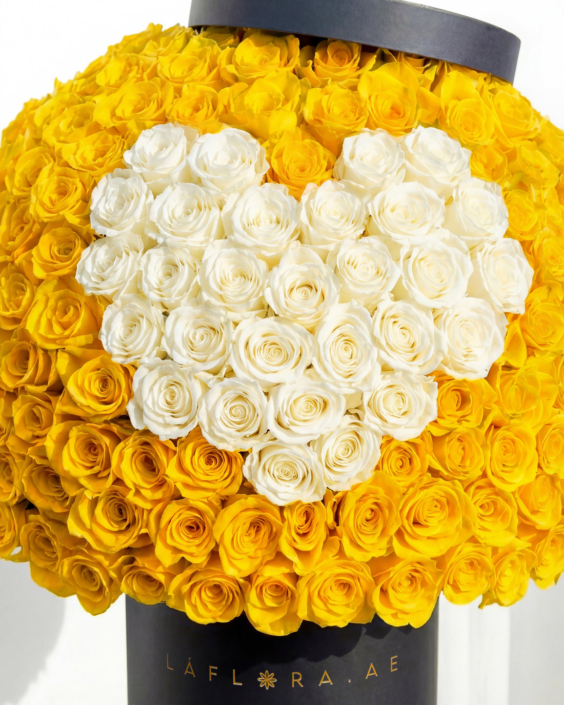 Golden Heart Roses Box
