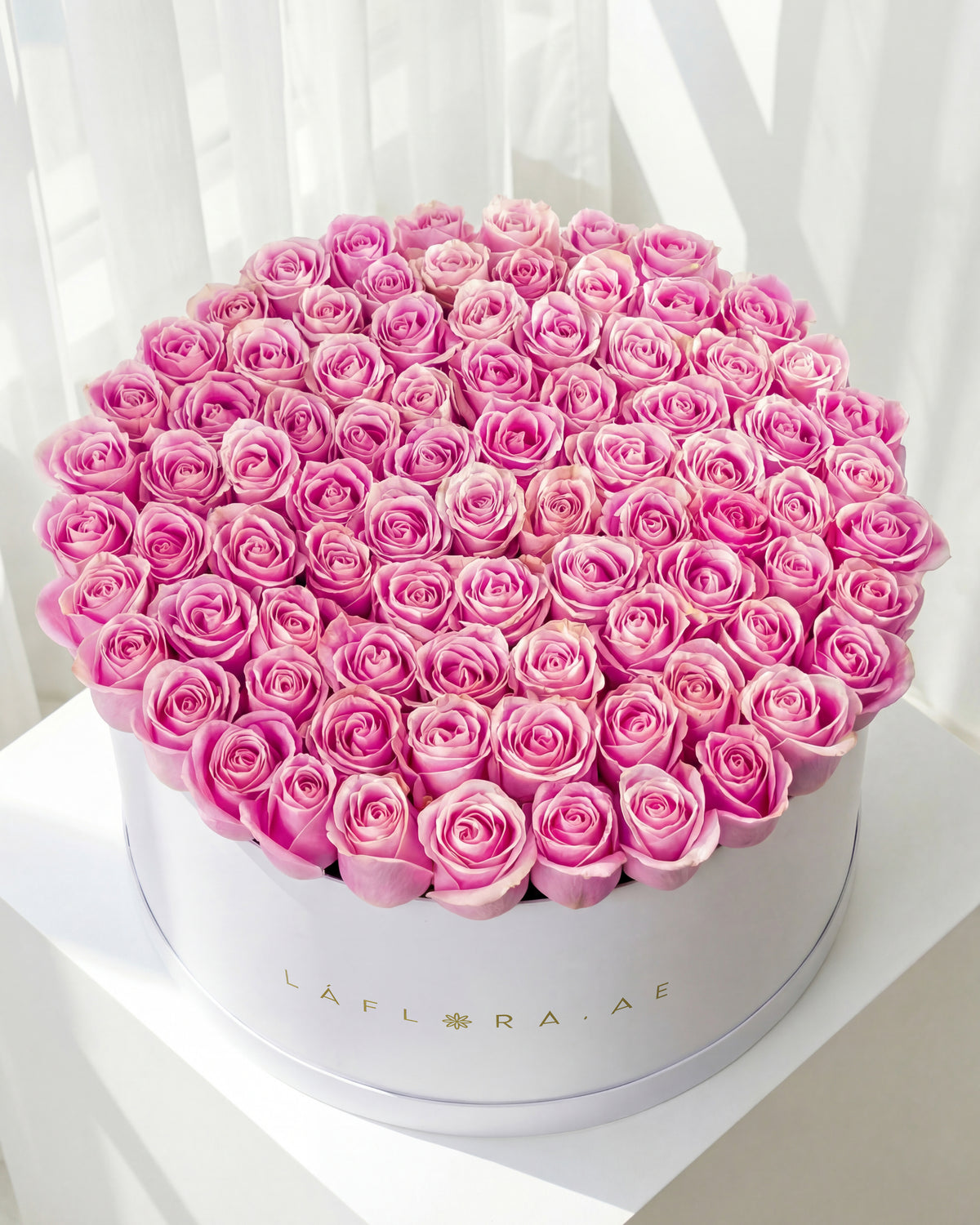 Pink Roses Box 100 Pink Roses Box