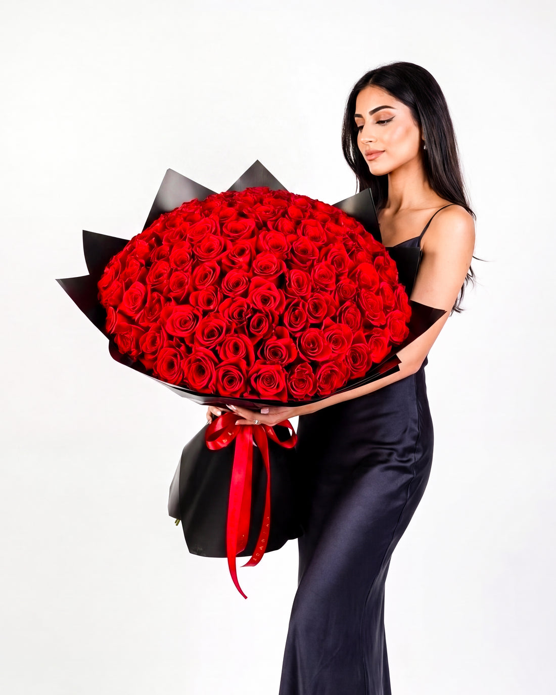 Royal Red  Roses Bouquet - Long Stems