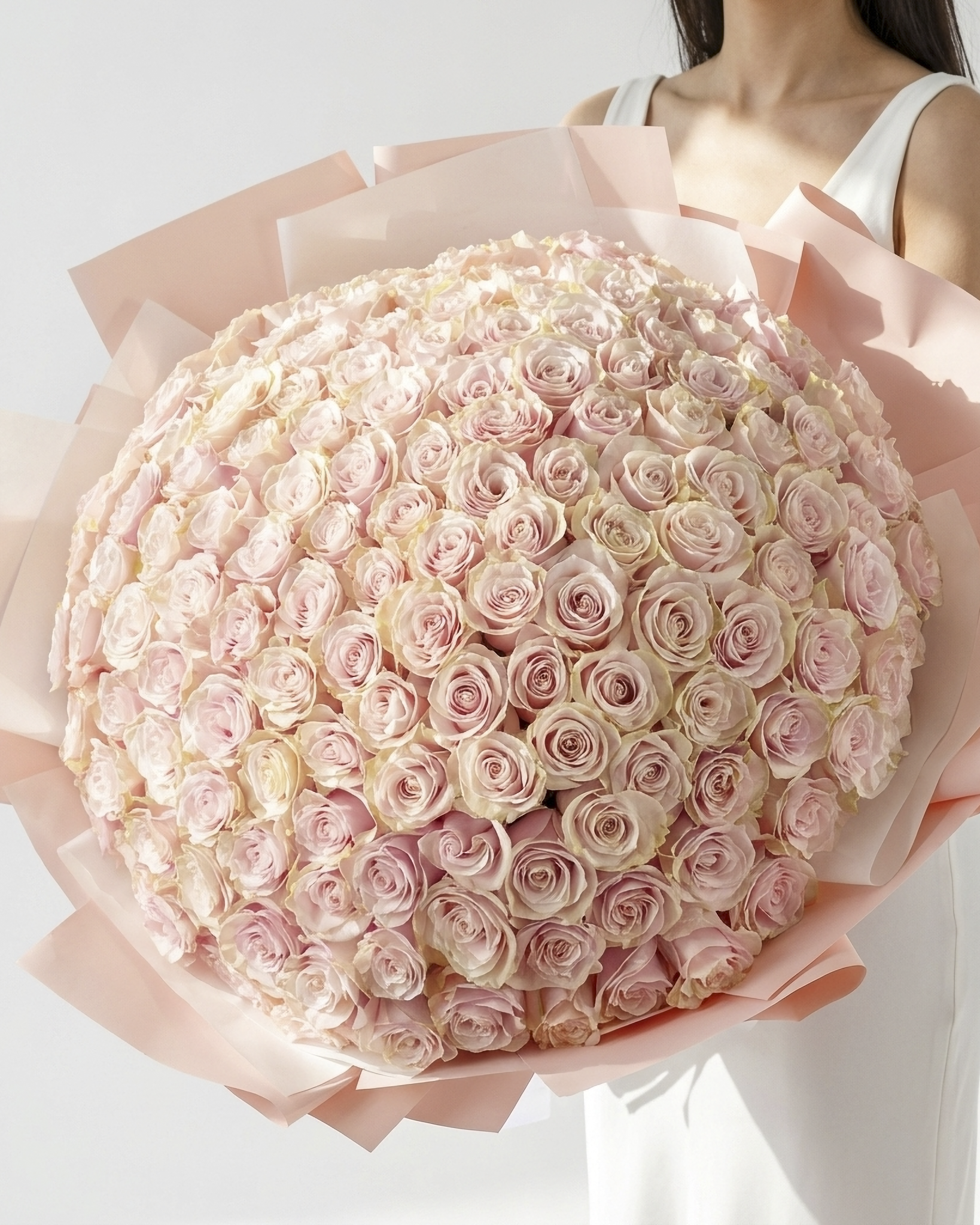 Light Pink Roses Bouquet Roses Delivery Dubai Laflora ae light-pink-roses-bouquet-roses-delivery-dubai-laflora-ae