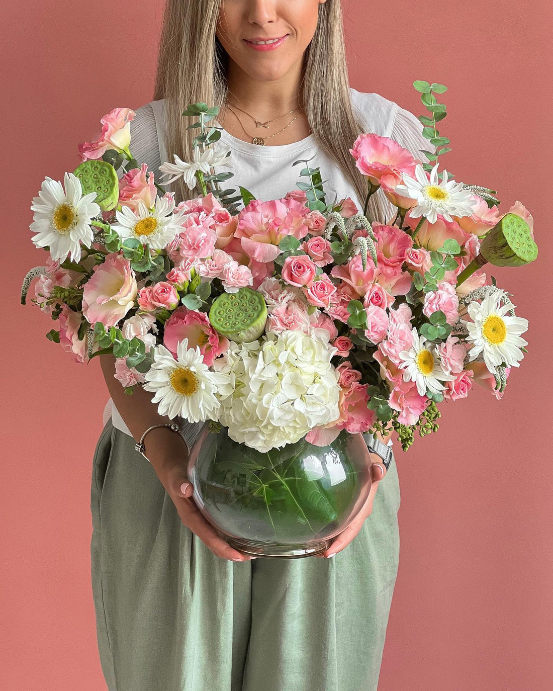 Blooming Grace Flowers Vase